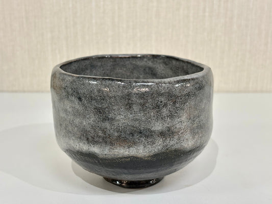 SBKTB207 大樋焼 松雲窯 泉喜仙造 赤 茶碗(共箱)